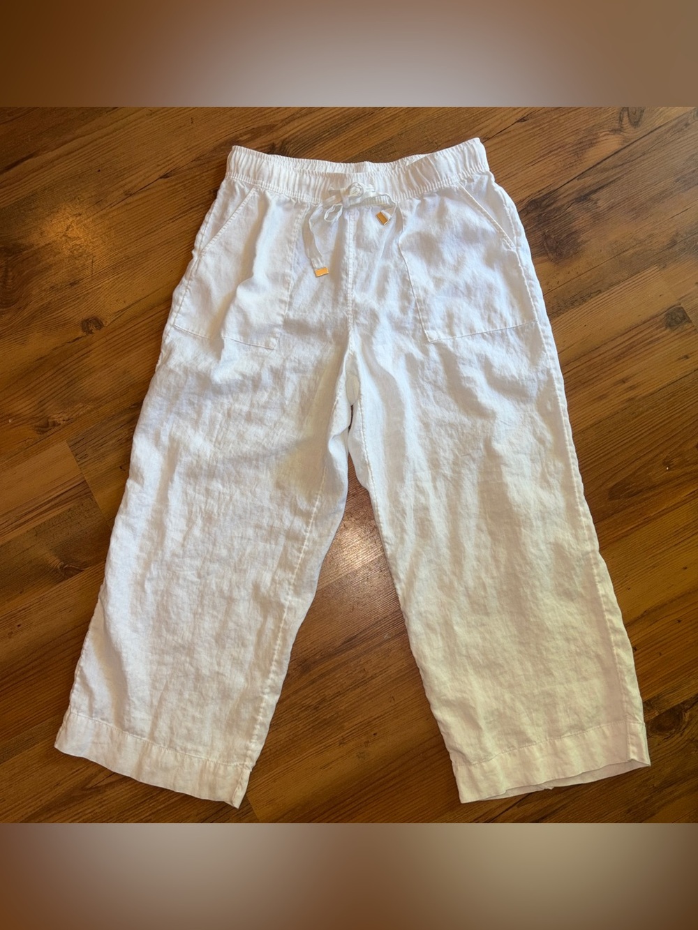 Joie J. by Joie white linen drawstring pants L